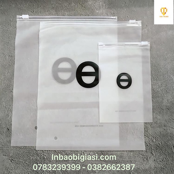 In túi zip theo yêu cầu In Ấn Bao Bì Văn Trung – Túi Zip Đựng Quần Áo