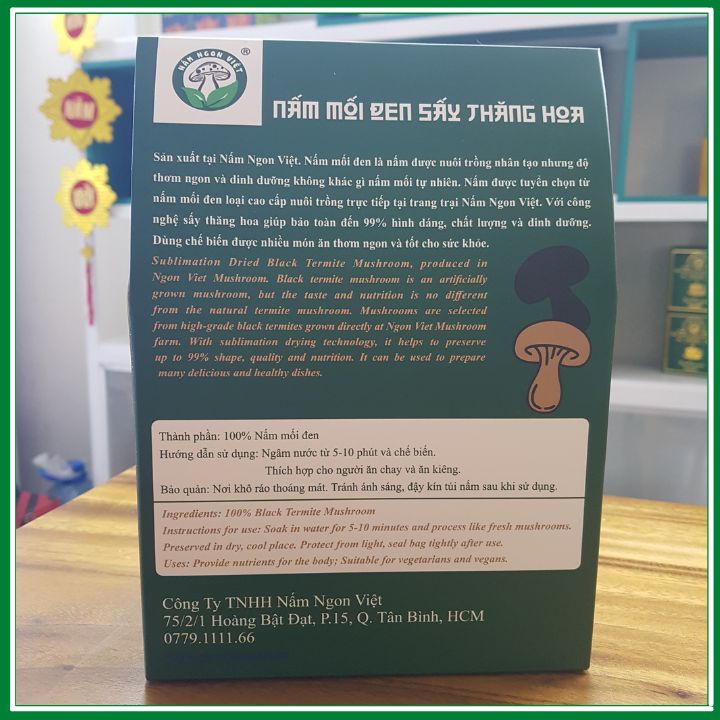 Nấm Mối Đen Khô  Không Mất Chất Dinh Dưỡng Va Hình Dạng Nấm_ Chuẩn VietGrap