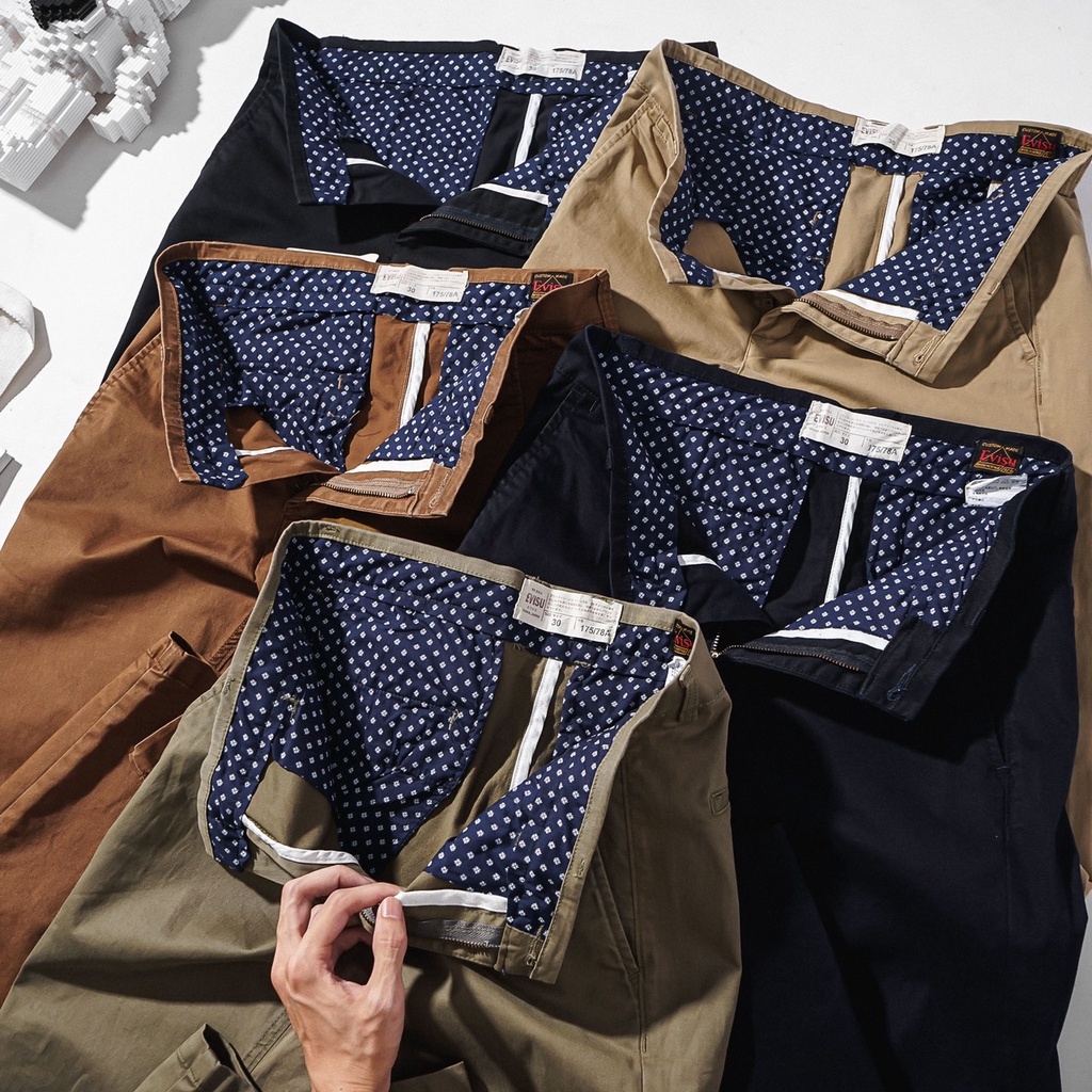 Quần Dài Kaki Evisu mới