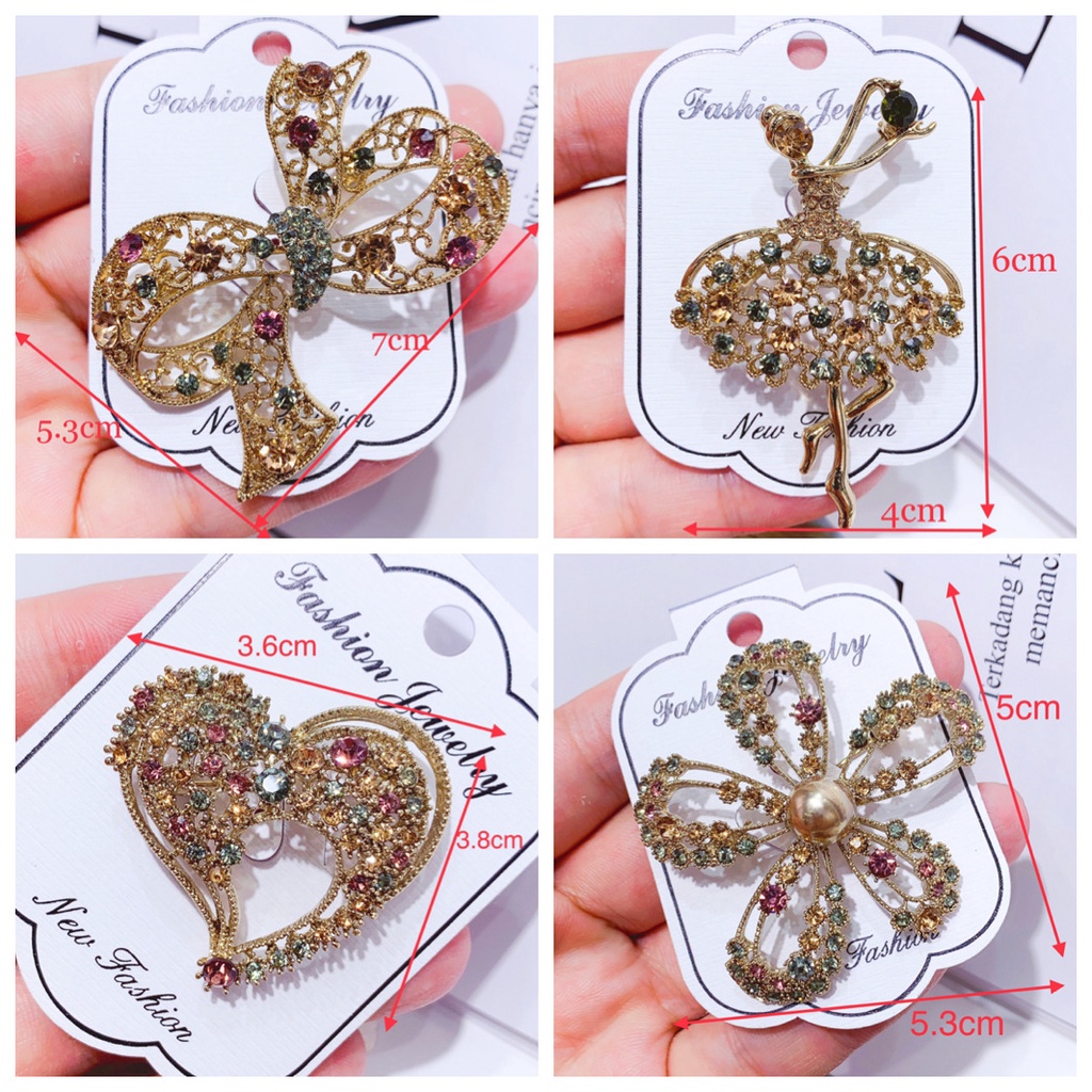 Ghim Cài Áo Hình Chuồn Chuồn Đính Đá Phong Cách Âu Mỹ