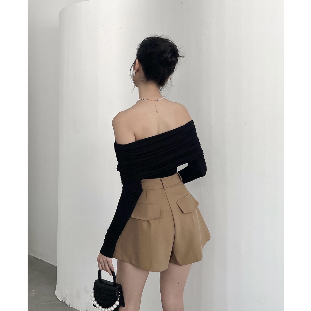 BBSTORE'S Quần Short Hai Túi Form Ngắn Xòe Trẻ Trung Năng Động -Q1559