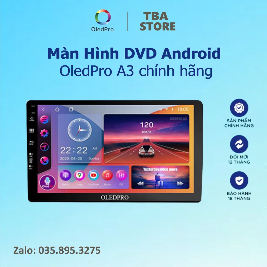 Màn Hình Android OLED PRO A3 New ram 2gb-rom 32gb chips 4 nhan manh me | BigBuy360 - bigbuy360.vn