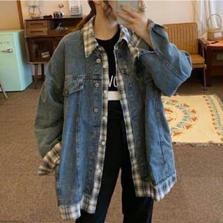 Áo denim nữ dáng oversize - Áo bò denim ulzzang