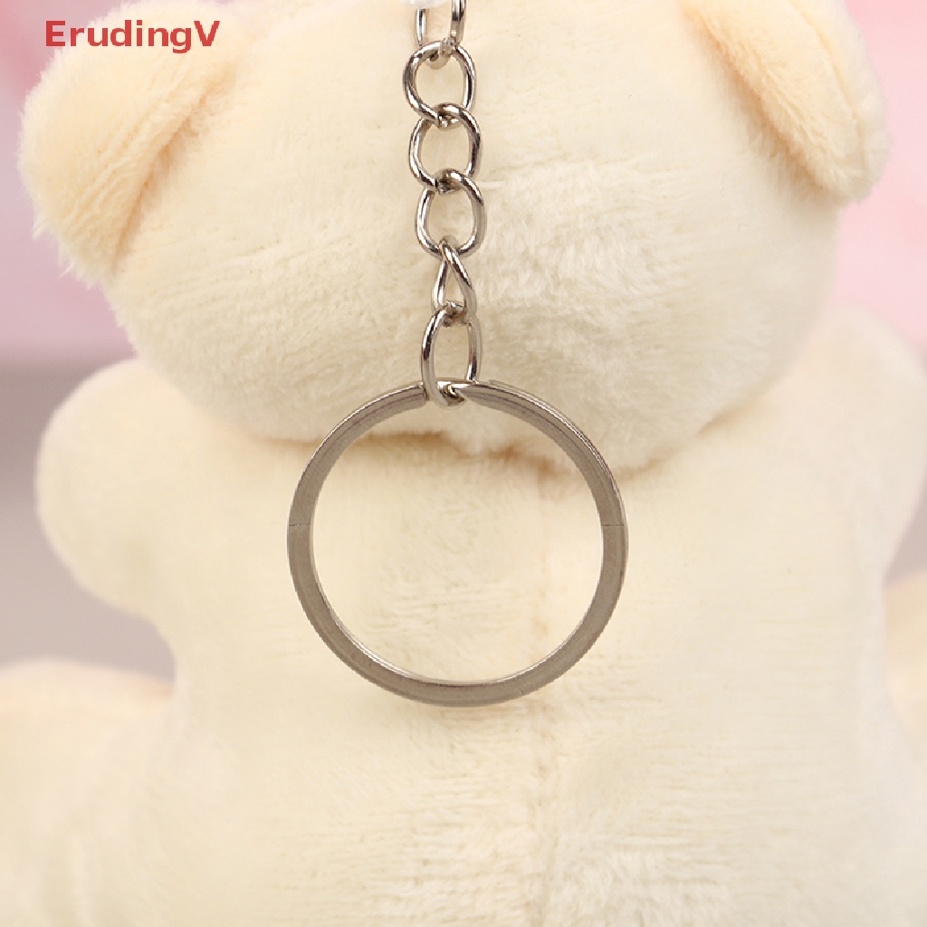 Gấu Teddy Nhồi Bông 10CM Mềm Mại Treo Móc Khóa / Túi Xách Trang Trí Xe Hơi