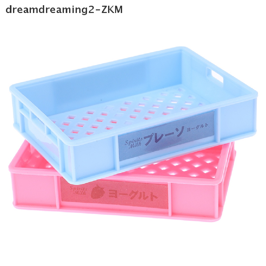 1 Giỏ Đựng Sữa / Cà Phê / Bánh Mì Tỉ Lệ 1: 12 Trang Trí Nhà Búp Bê