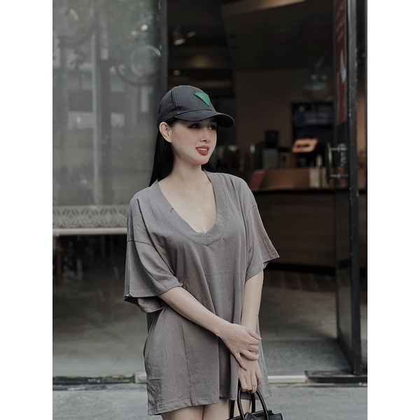 Áo thun nữ ôm Cổ Tim Tay hến nhún eo ( Cổ Tim A.H ) SHIP HOẢ TỐC