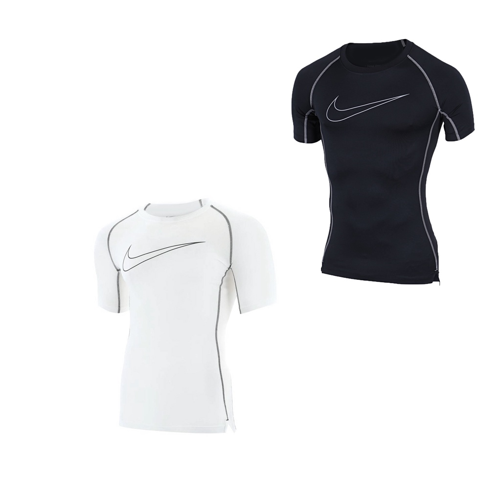Áo combat big logo cộc tay ôm body thể thao giữ nhiệt