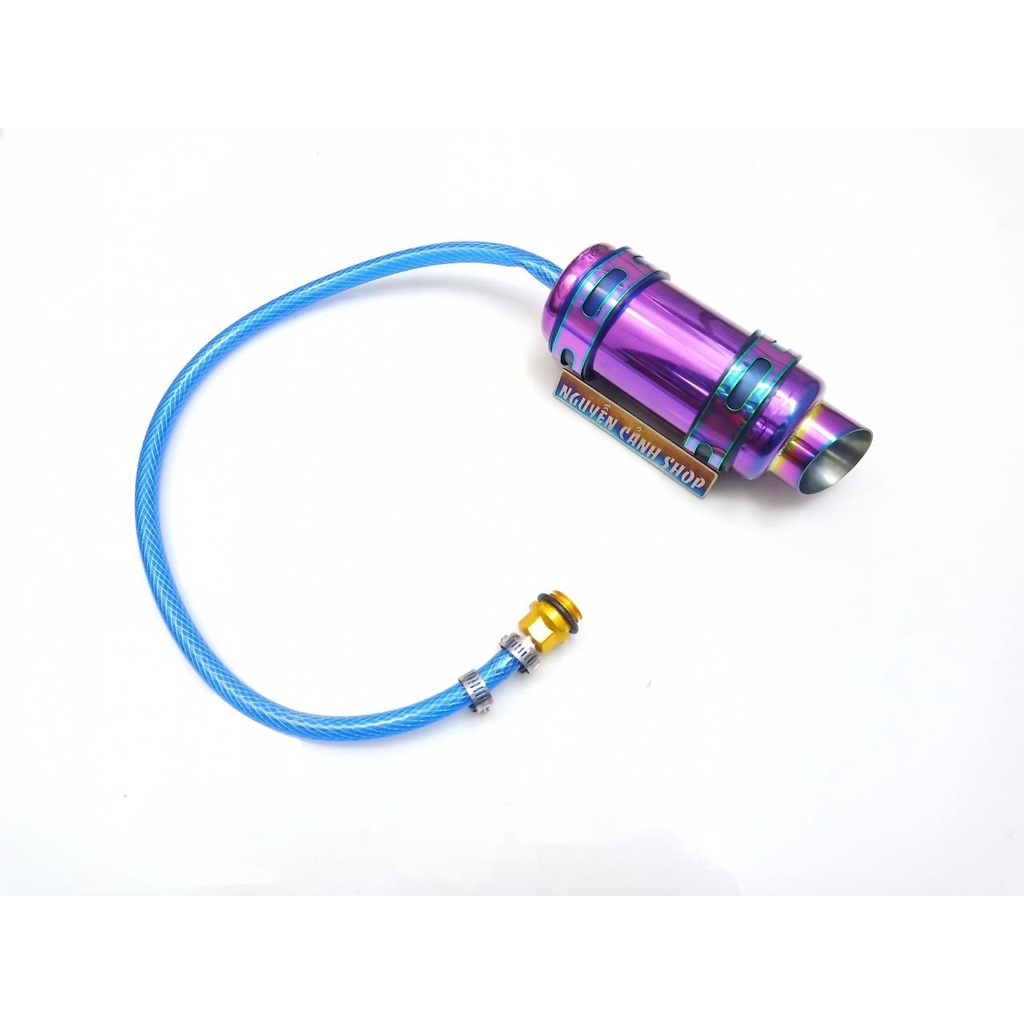 Bình thông hơi titan gắn xe máy