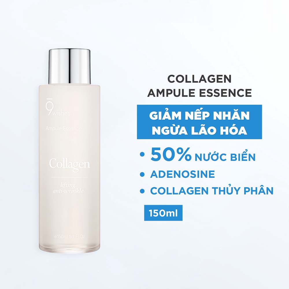 Tinh Chất Bổ Sung Collagen, Chống Lão Hóa 9 Wishes Collagen Lifting Anti-wrinkle Ampule Essence 150ml