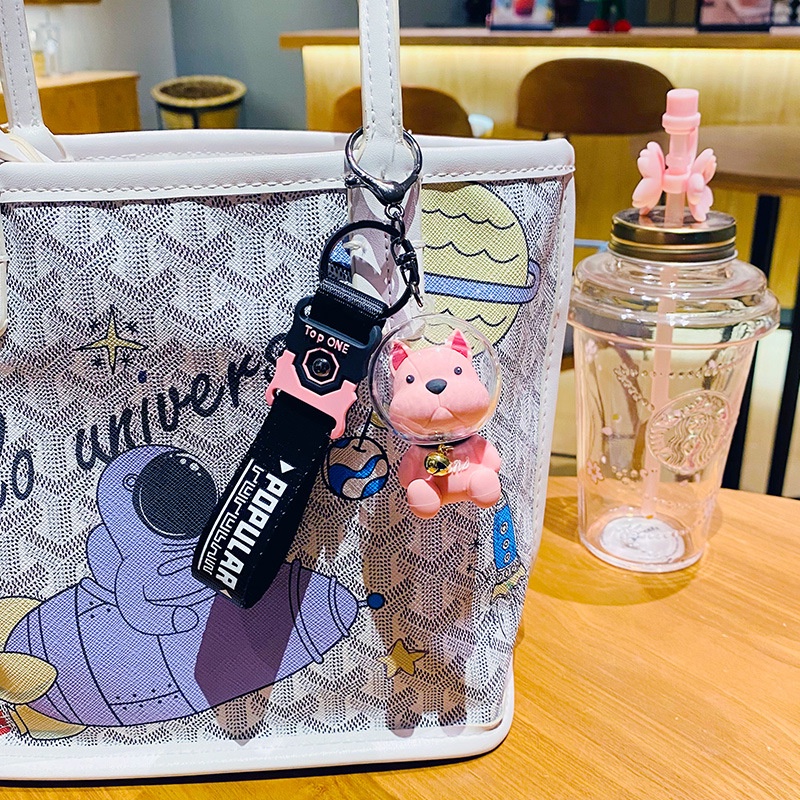 Coffeejoy Móc Khóa Xe Hơi / Balo Đi Học Hình Chú Chó Hoạt Hình Chiến Đấu Không Gian Sáng Tạo Làm Quà Tặng Tinh Tế