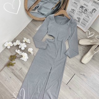 Đầm Body Khoét Eo Xẻ Tà - D12031
