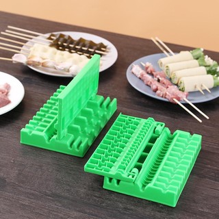 Dụng cụ kẹp làm thịt xiên , xiên nướng cá viên 3 trong 1 siêu nhanh siêu tiện lợi