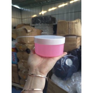 Hủ s250 màu hồng nắp trắng đục