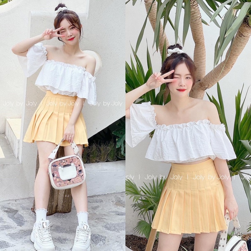 Chân Váy Xếp Ly Ngắn Tennis Skirt JOLY BY JOLY Trơn Big Size Vải Có Độ Co Giãn Nhẹ Giúp Thoải Mái Và Thoáng Mát Khi Mặc