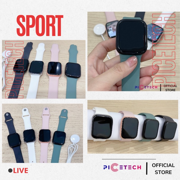 Đồng Hồ SR8 - Smartwatch Thông Minh Chống Nước Kết Nối Bluetooth Nghe Gọi , Nhận Thông Báo - Chính Hãng PICETECH