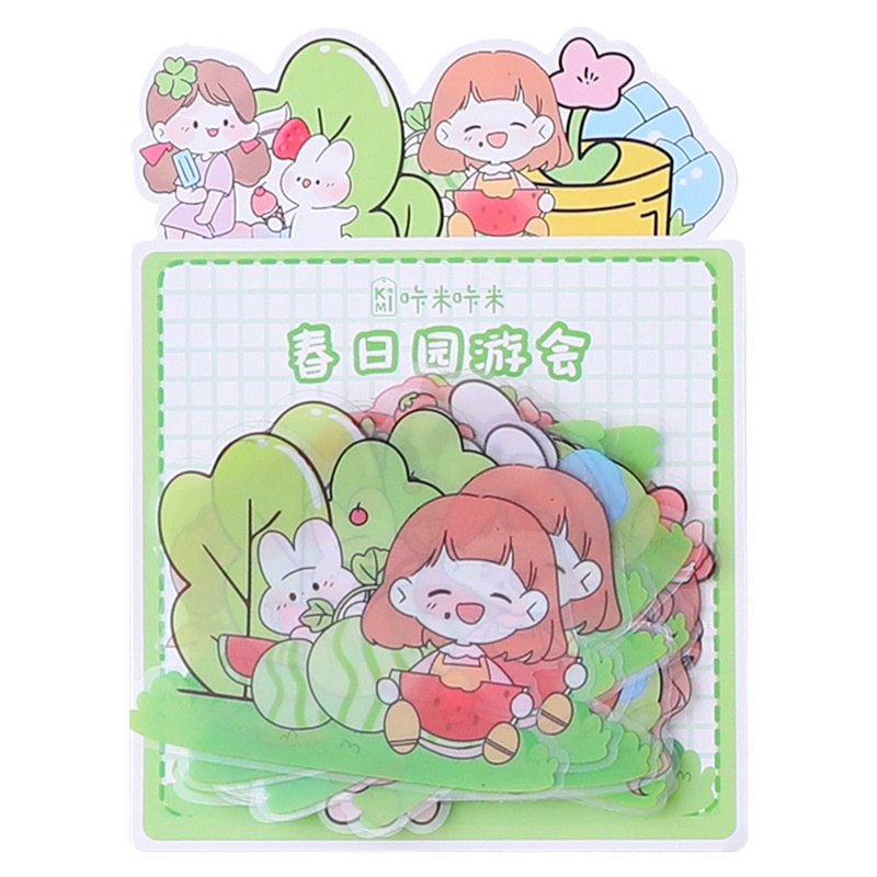 Bộ 30 Miếng Dán PET Chống Nước Họa Tiết Hoạt Hình Dễ Thương Trang Trí Sổ Tay diy