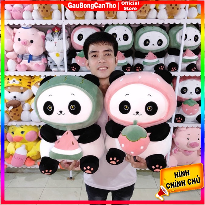 Gấu Trúc Trái Cây Nhồi Bông Siêu Dễ Thương