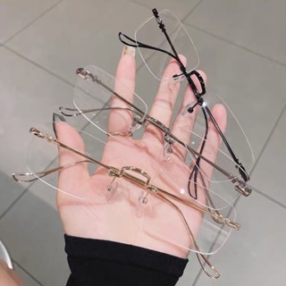 Gọng Kính Kim Loại Không Viền - Kính Khoan Nam Nữ Không Viền Dễ Đeo