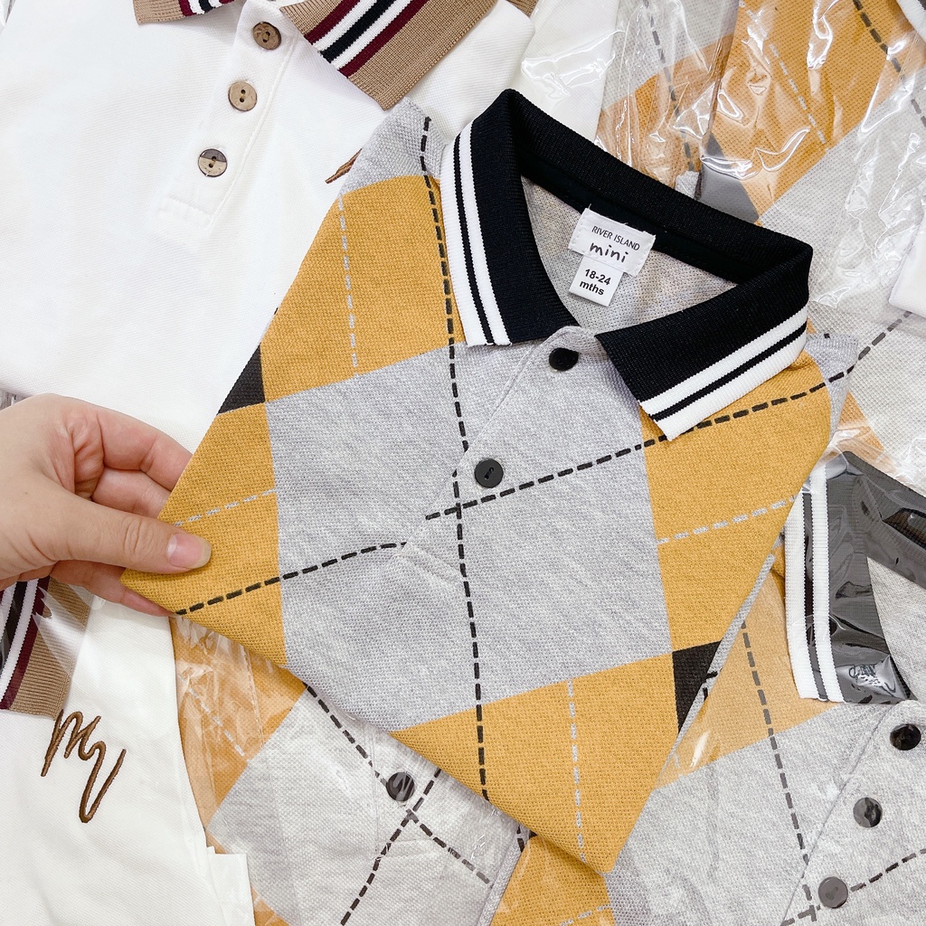 Set 2 Áo Polo Bé Trai Chất Đẹp - Combo 2 Áo Polo Cho Bé Hàng Thiết Kế Thời Trang Cao Cấp Chuẩn Form