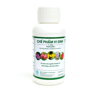 Chế phẩm sinh học vi sinh P-GRO phòng trừ bọ trĩ, nấm bệnh trên hoa hồng, hoa lan,... lọ 100ml