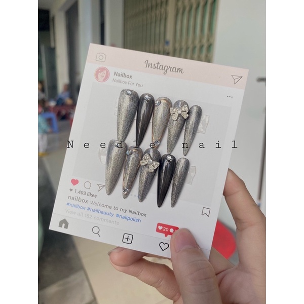 Nail box thạch đen mắt mèo sanh chảnh