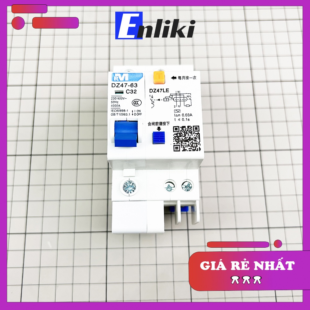 Aptomat DZ47-63 16A, 20A, 32A, 40A, 50A, 63A 1 Pha, 2 Pha, 3 Pha