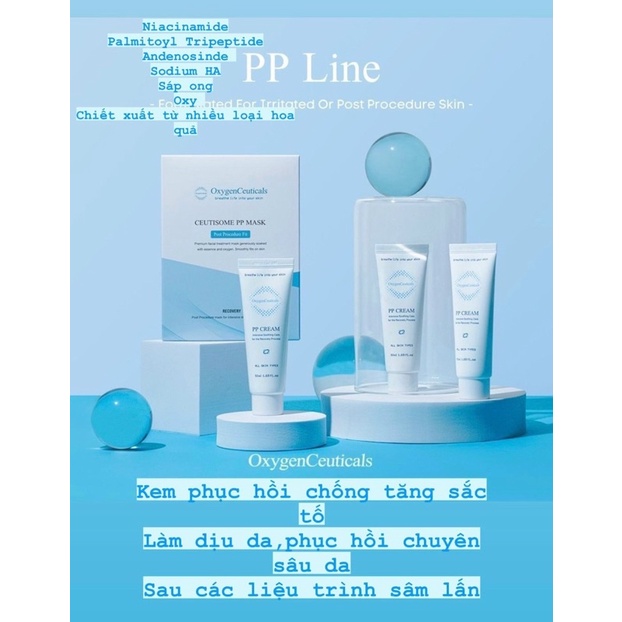 Kem tái tạo siêu phục hồi, chống tăng sắc tố sau Treatment - PP Cream Oxygen Hàn quốc