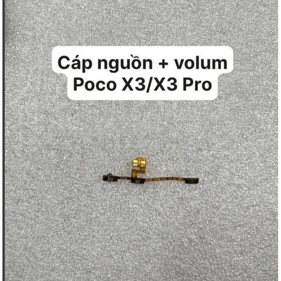 Cáp nguồn + volum Poco X3/X3 Pro