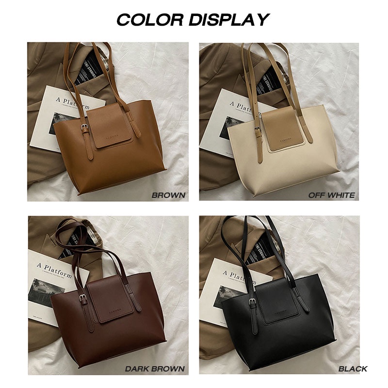 AlphaZ Túi Xách Đeo Vai Sức Chứa Lớn Phong Cách Đơn Giản Hợp Thời Trang Cho Nữ