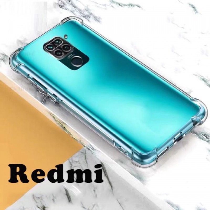 Ốp Lưng Xiaomi REDMI NOTE 9 / REDMI 10x 4G Dẻo Trong Suốt Chống Sốc Có Gù Bảo Vệ 4 Gốc