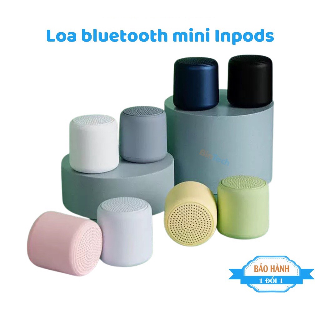 Loa bluetooth mini Inpods LitteFun Bintech, loa nghe nhạc mini, bass mạnh âm thanh vòm 360 độ siêu hay-PHỤ KIỆN TOÀN CẦU