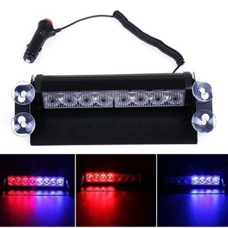 8 hạt LED Đèn xe Cảnh sát nhấp nháy Đèn cảnh báo khẩn cấp Đèn cảnh Cho Xe Hơi