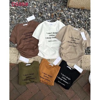 Áo thun croptop nữ cổ tròn tay ngắn in chữ I don’t, áo phông nữ dáng ôm đẹp nhún eo dễ phối thời trang mùa hè Kizo 686