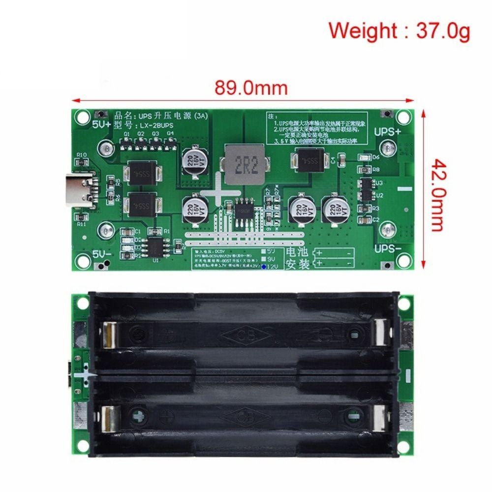 Mô Đun Tăng Áp Pin Lithium 15W 3A Type-C 18650