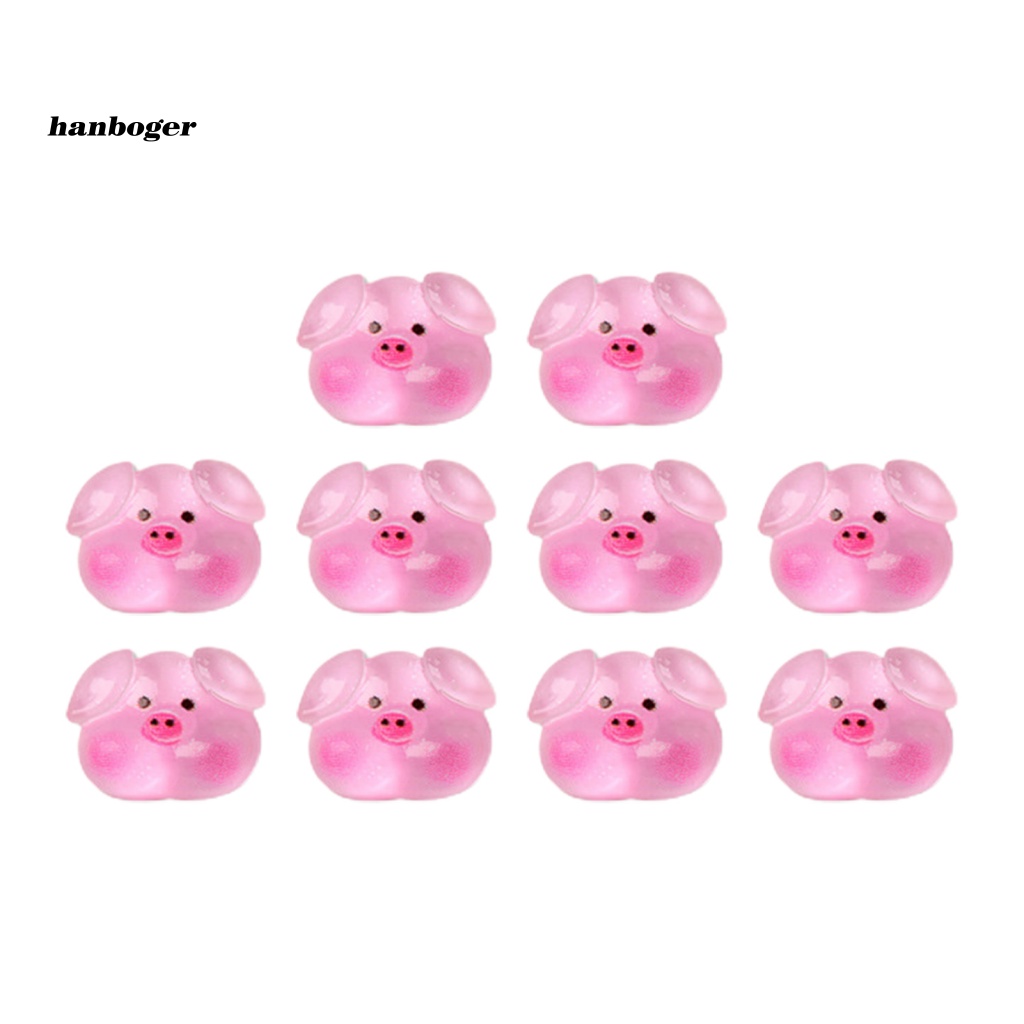 Set 10 Phụ Kiện Trang Trí Móng Tay Chống Rơi Hình Động Vật Dễ Thương