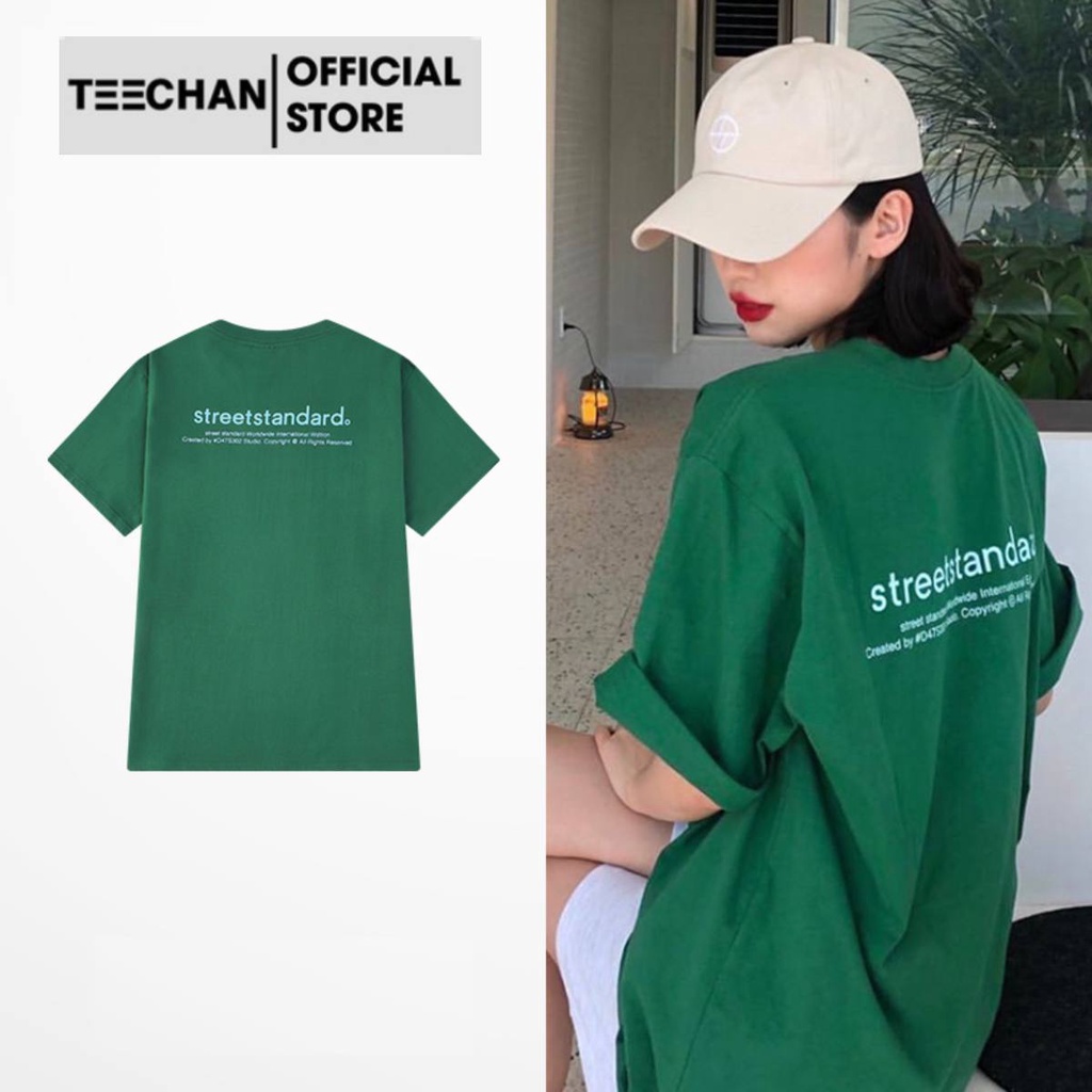 Áo Thun Unisex TN310 Basic TEECHAN Form Rộng Nam Nữ STREETSTANDARD Phông Tay Lỡ Phong Cách Hàn Quốc Cotton Thoáng Mát