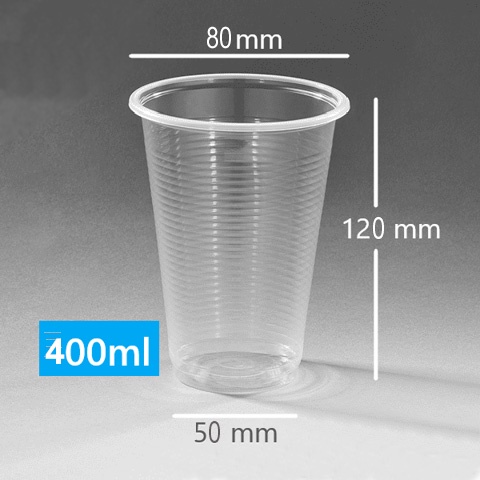 Ly nhựa 400ml - Ly tẩy đá - Ly nước mía - Ly cafe