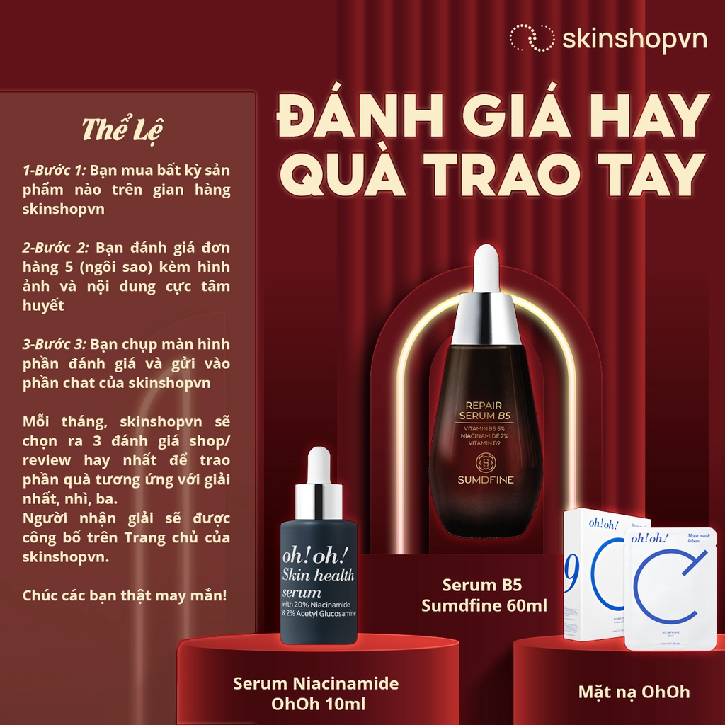 Kem Dưỡng  oh!oh! Chống Oxy Hóa & Làm Sáng Da, Cấp Ẩm oh oh Anti oxidant hydrating cream (25g) skinshopvn