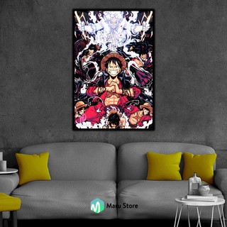 Tranh one piece 3d treo tường có khung
