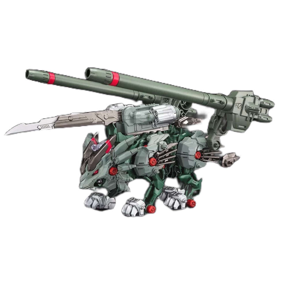 Bộ đồ chơi lắp ráp Thú Vương đại chiến Zoids Wild ZWR 07 Rising Liger Panzer chạy Pin chính hãng Takara Tomy