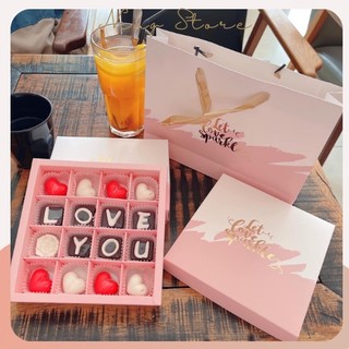 Hộp Socola Valentine 16 Viên Kèm Túi