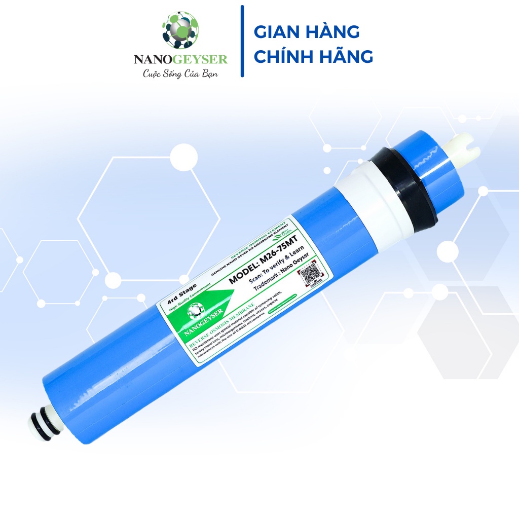 Màng RO, lõi lọc nước số 4 dùng cho các dòng máy RO như Kangaru, Karofi, Sunhouse, Nanogeyser