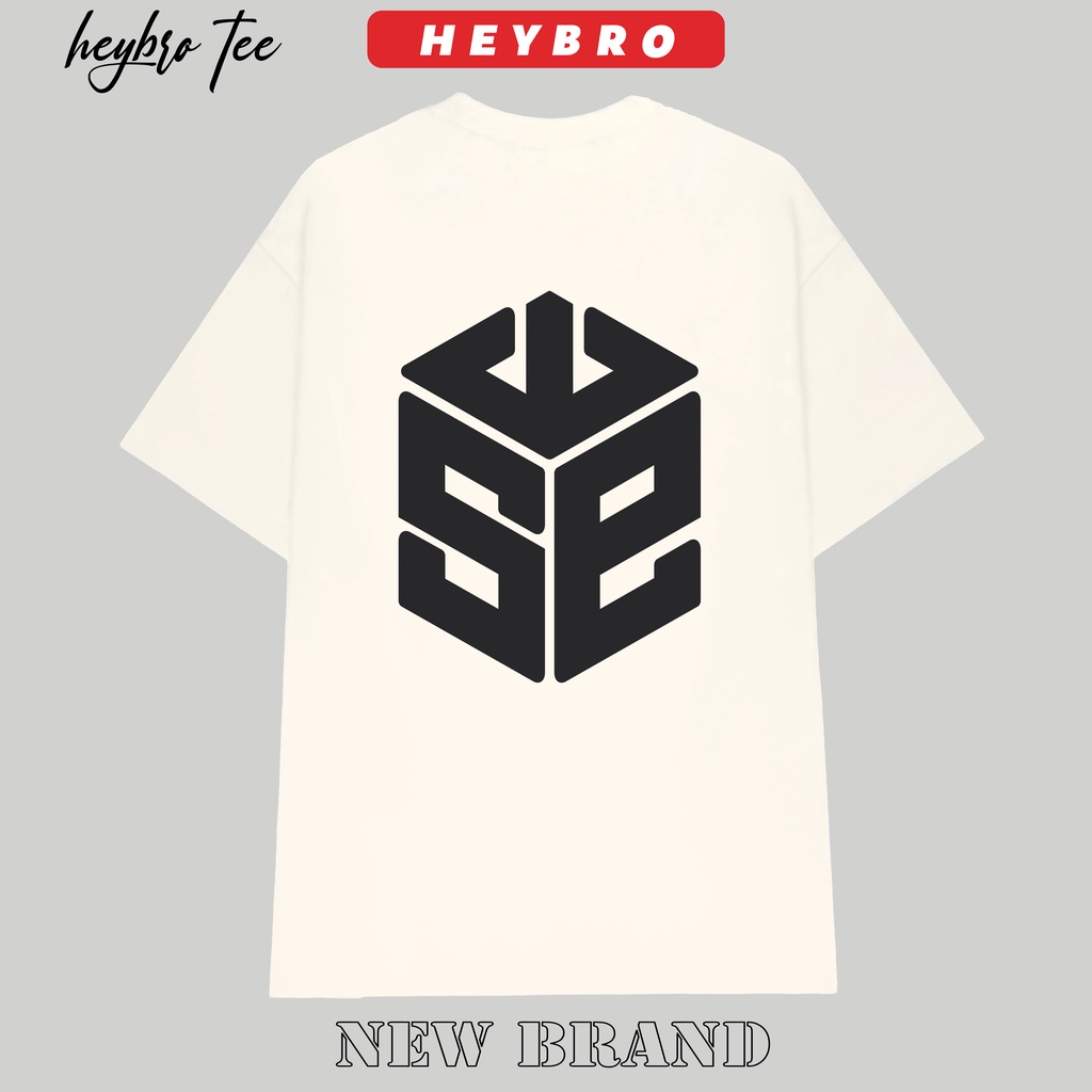 Áo thun unisex nam nữ tay lỡ form rộng Local Brand HEYBRO / LOGO