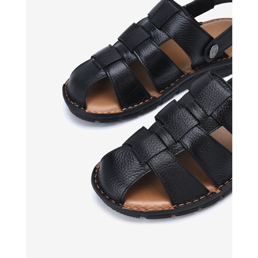 Giày sandal rọ Đông Hải quai đan 3 bản mũi tròn - S1138