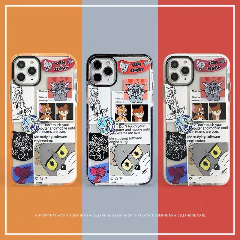 Ốp Điện Thoại Mềm Trong Suốt Họa Tiết Ngộ Nghĩnh Cho Apple iPhone1286pro13 xr 7 plus 11x Xsmax 14Promax 13Promax 11 DA9T