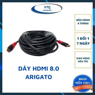 Cáp hdmi arigato 10m tròn bọc dù cao cấp lõi đồng hdtv 4k*2k - dây hdmi to hdmi tròn chuẩn full hd 1080p