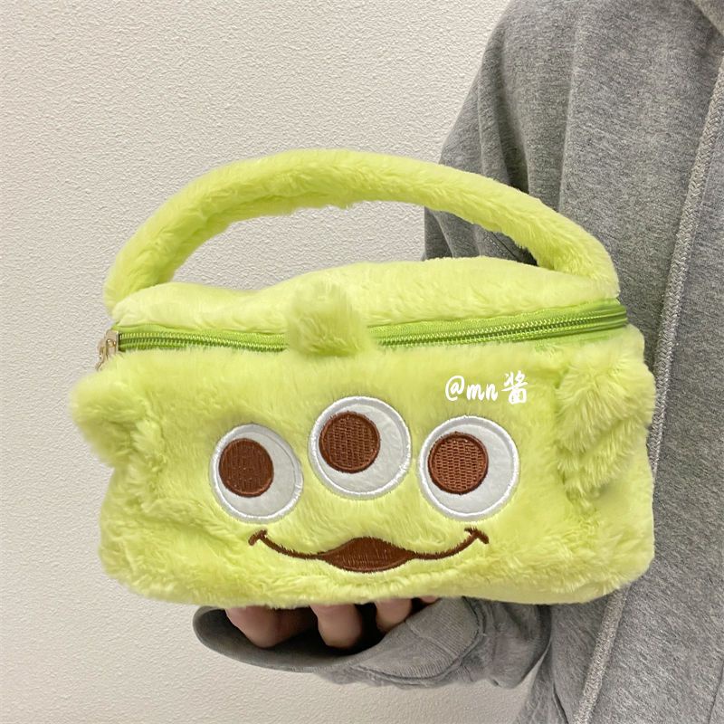 Túi Đựng Mỹ Phẩm Hình Vuông Cỡ Lớn Họa Tiết Ngôi Sao Kirby Dễ Thương