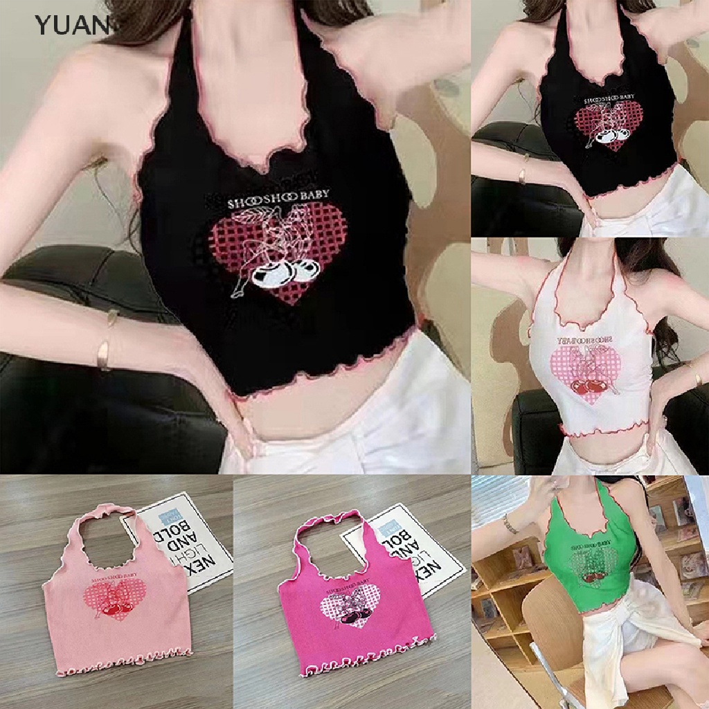 CRLNHC Áo Croptop Trễ Vai Không Tay Thời Trang Mùa Hè Gợi Cảm Cho Nữ