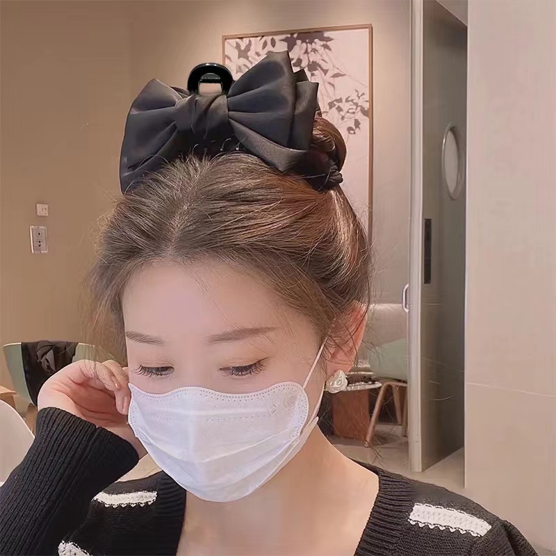 Kẹp Tóc Càng Cua Hàn Quốc Nơ Cả Hai Mặt Phụ Kiện Thời Trang Cho Nữ AB197