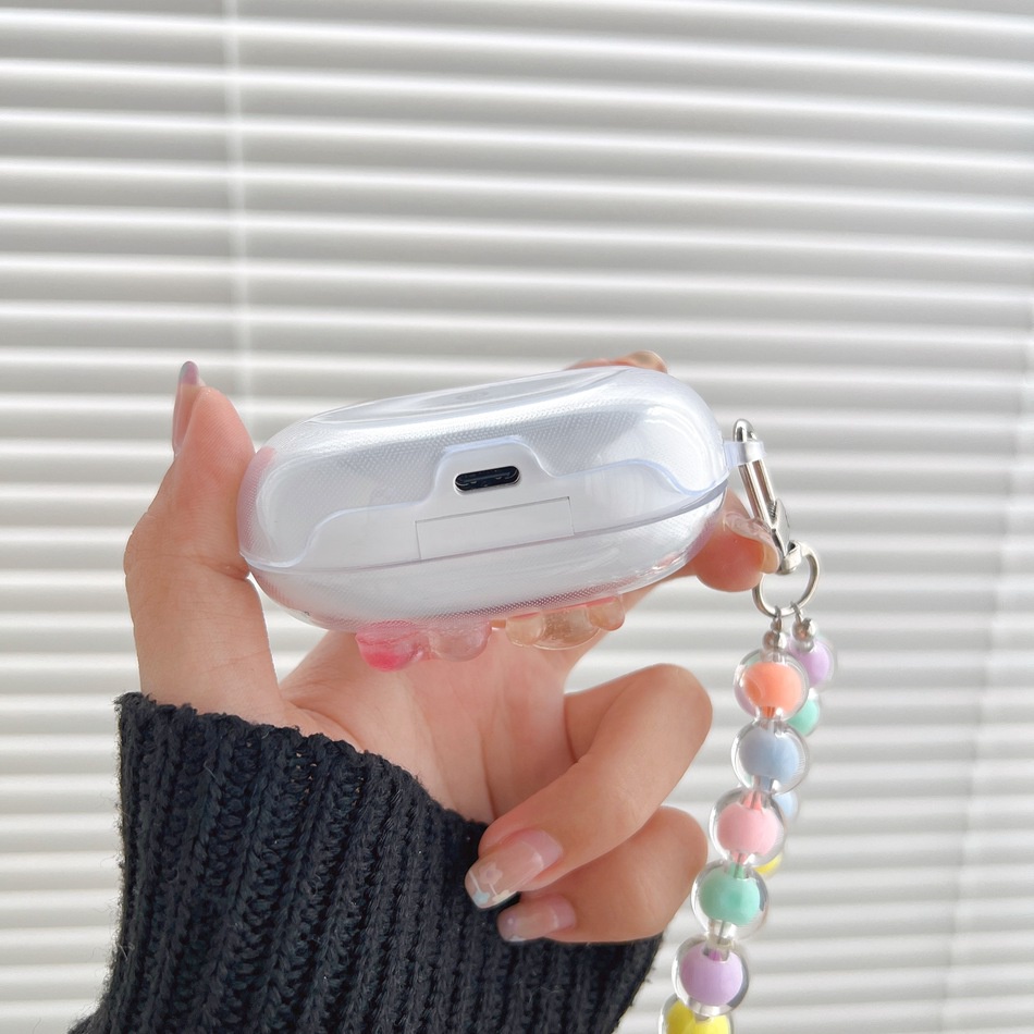 Vỏ Bảo Vệ Hộp Sạc Tai Nghe Samsung Galaxy buds plus / buds live / buds 2 Pro / buds Pro Bằng Silicon Trong Suốt Họa Tiết Hoạt Hình Dễ Thương